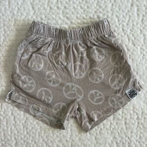 Salty Shreds peace sign soft shorts